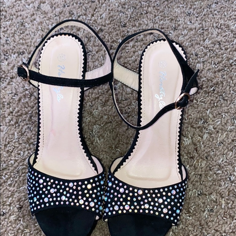 Bedazzled heels